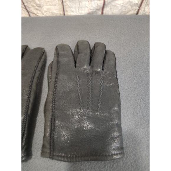 Vintage Mens Black Gloves Size M 9/9.5 Philippines - Picture 3 of 11